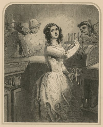 The barmaid by English School