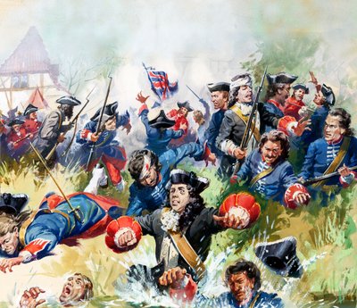 The Battle of Blenheim by English School