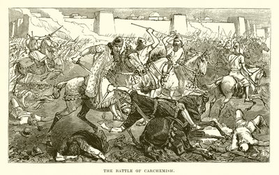 The Battle of Carchemish by English School