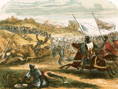 The Battle of Hastings by English School