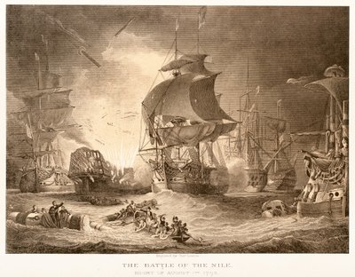 The Battle of the Nile by English School