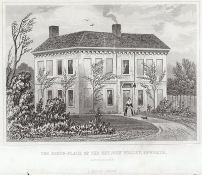 The birthplace of the Reverend John Wesley by English School