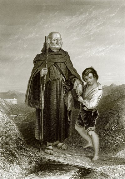 The Blind Hermit by English School