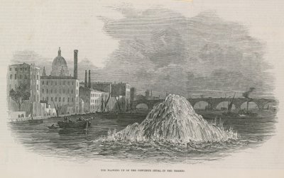The Blowing Up of the Concrete Shoal in the Thames by English School