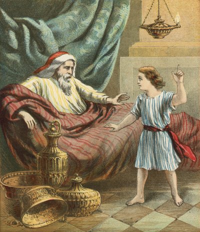 The Boy Samuel with Eli by English School