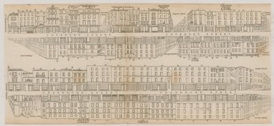 The buildings of Leicester Square, London, along Coventry Street and Cranbourne Street by English School