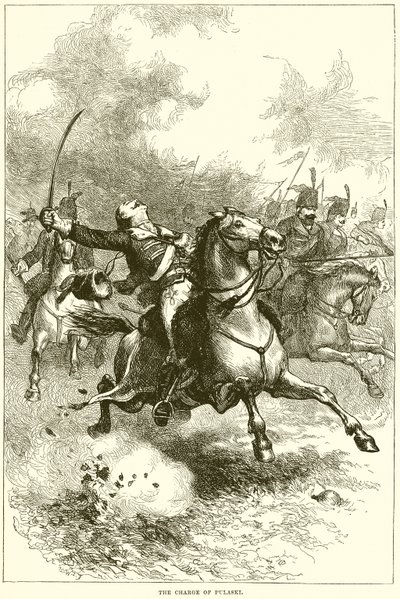The charge of Pulaski by English School