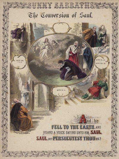 The conversion of Saul by English School