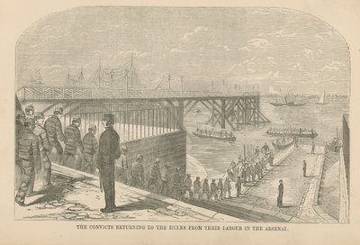 The Convicts Returning to the Hulks by English School