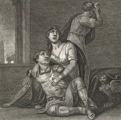 The Death of Marc Antony by English School