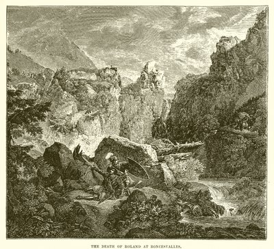 The Death of Roland at Roncesvalles by English School