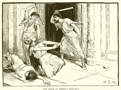 The death of Tiberius Gracchus by English School