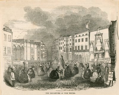 The departure of General Tom Thumb by English School
