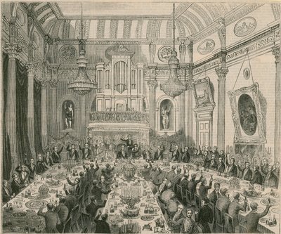 The Dinner Given to Sir H Hardinge by the East India Company, London Tavern, 1844 by English School