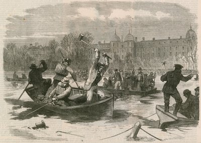 The Disaster on the Ice at Regents Park; Dragging the Lake for the Dead by English School