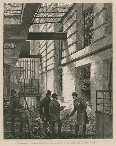 The Dynamite Outrages in Westminster by English School