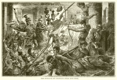 The Entrance of Cornelius Sulla into Rome by English School