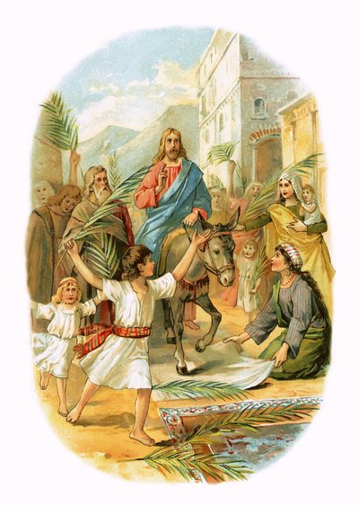 The Entry into Jerusalem by English School
