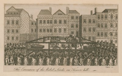 The Execution of the Rebel Lords on Tower Hill by English School