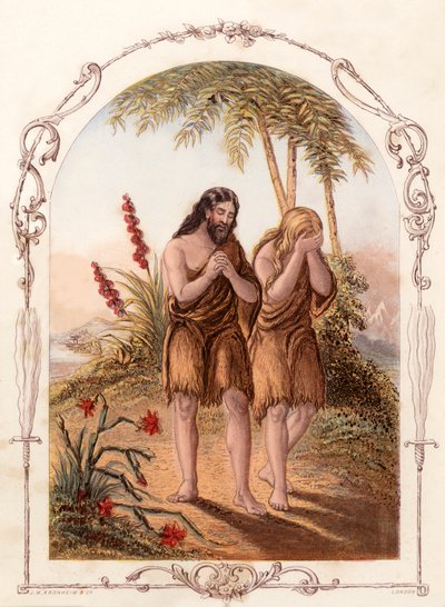 The Expulsion of Adam and Eve from the Garden of Eden by English School