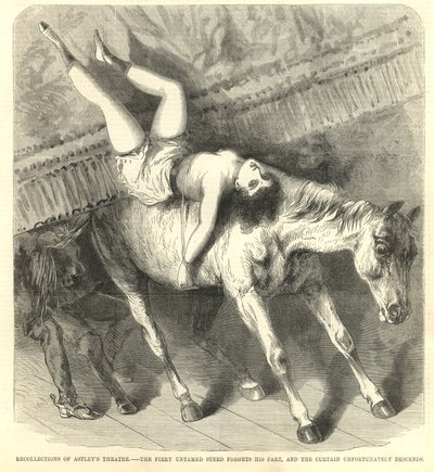 The Fiery Untamed Steed Forgets His Part, and the Curtain Unfortunately Descends by English School