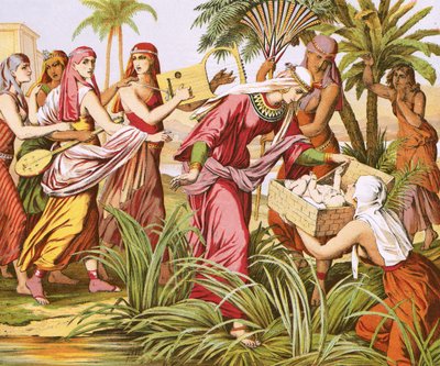 The Finding of Moses by English School