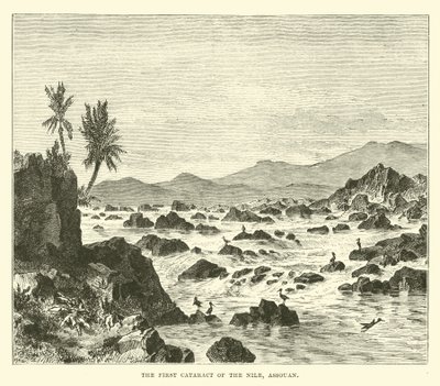 The First Cataract of the Nile, Assouan by English School