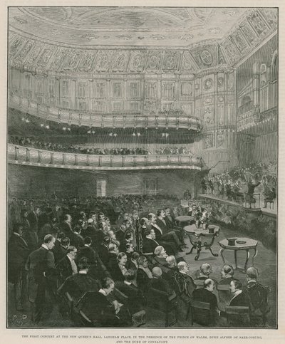 The first concert at the new Queens Hall, Langham Place by English School