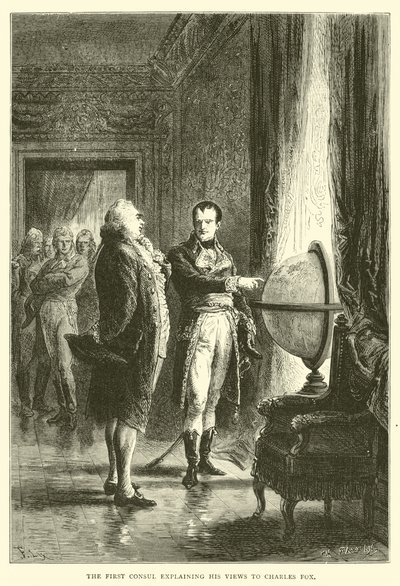 The First Consul Explaining His Views to Charles Fox by English School