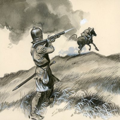 The First Pistols, Called Match-locks by English School