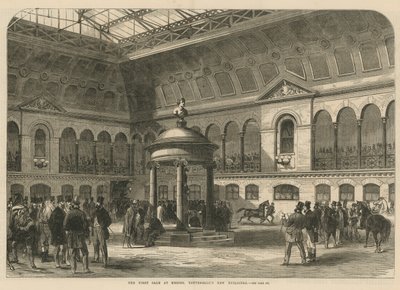 The First Sale at Messrs Tattersalls New Building by English School