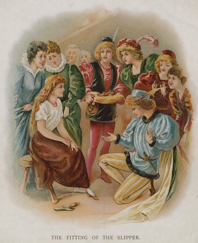 The Fitting of the Slipper by English School