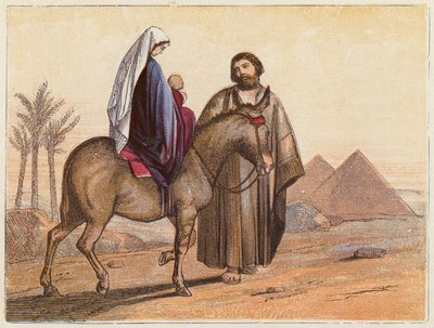 The Flight into Egypt by English School