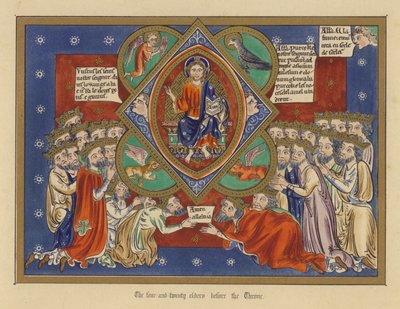 The four-and-twenty elders before the Throne by English School
