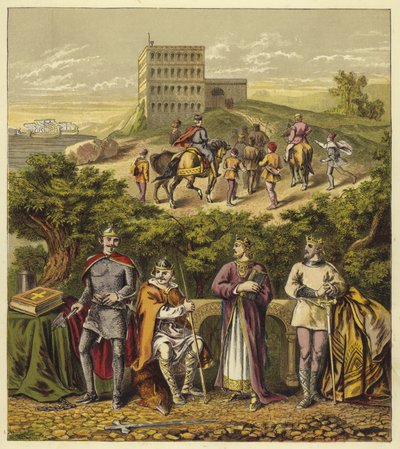 The Four Norman Kings of England; King William I, King William II, King Henry I, King Stephen by English School