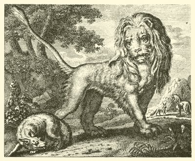 The fox and the lion by English School