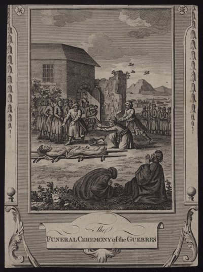 The Funeral Ceremony of the Guebres by English School