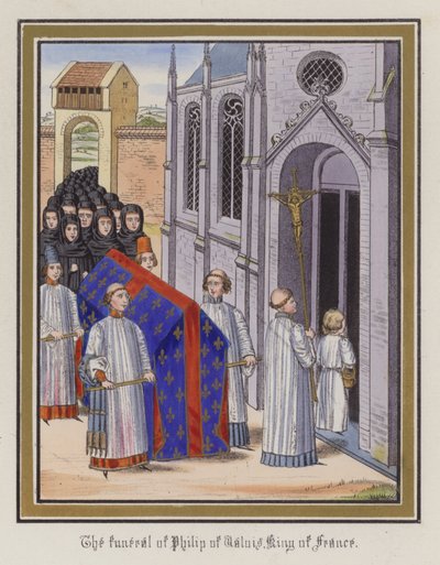The funeral of Philip of Valois, King Of France by English School