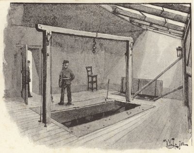 The Gallows at Newgate Prison by English School