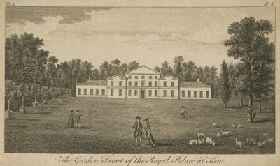 The Garden Front of the Royal Palace at Kew, London by English School