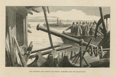 The Great Disaster on the Thames by English School