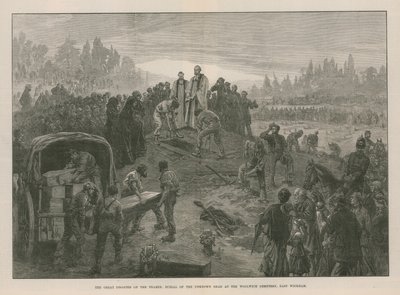 The Great Disaster on the Thames by English School