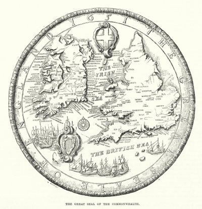 The great seal of the Commonwealth by English School