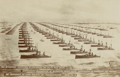 The greatest assembly of warships the world has seen by English School