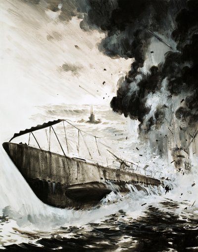 The haunted U-Boat 65 by English School