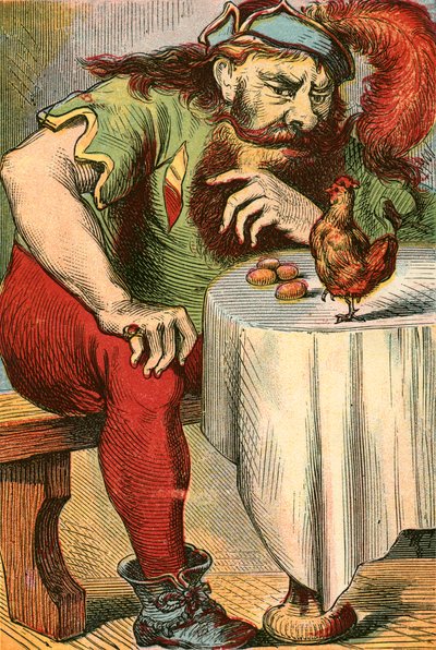 The Hen that Lays Golden Eggs by English School