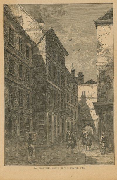The Home of Dr. Johnson on Inner Temple Lane by English School