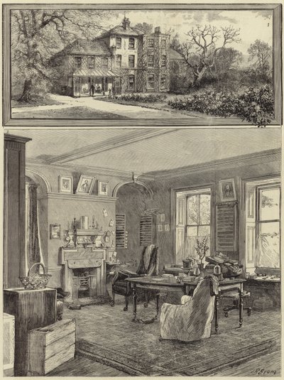 The Home of the Late Charles Darwin by English School