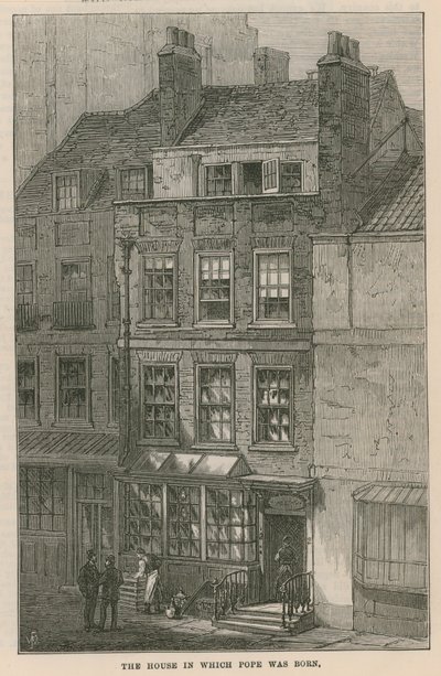 The House in Which Alexander Pope Was Born by English School