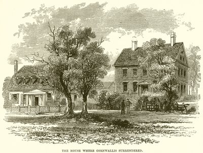 The house where Cornwallis surrendered by English School